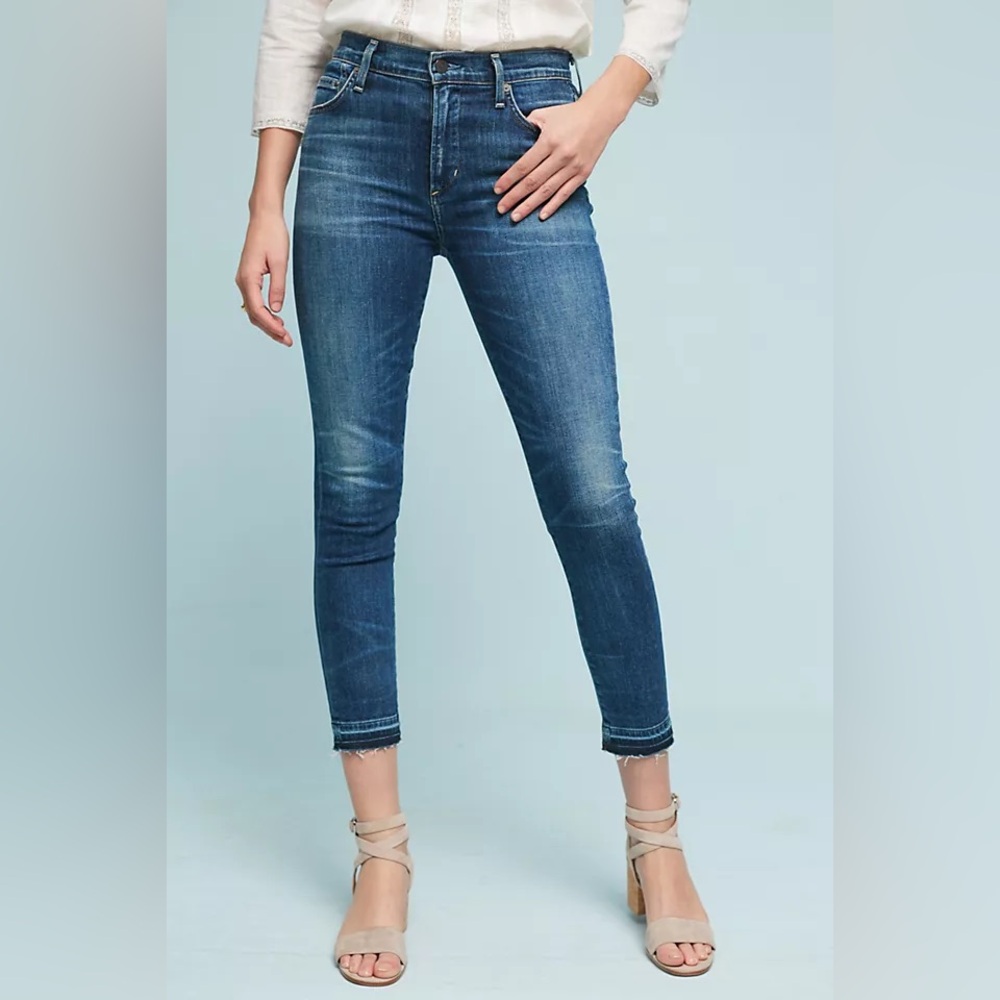 Citizens Of Humanity Rocket Crop high rise skinny jeans. Women size 25